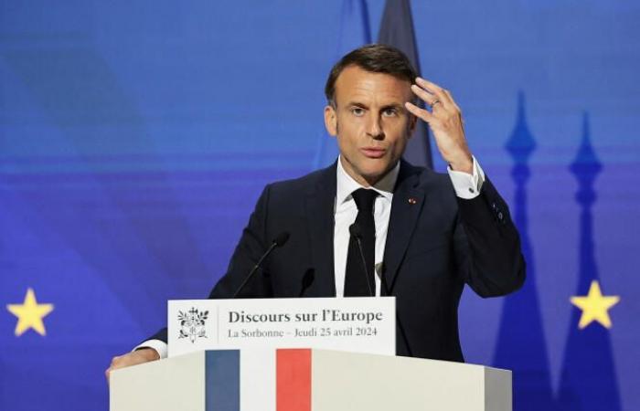 Zwei Monate vor der Wahl stellte Macron seine großen Ambitionen für Europa fest
