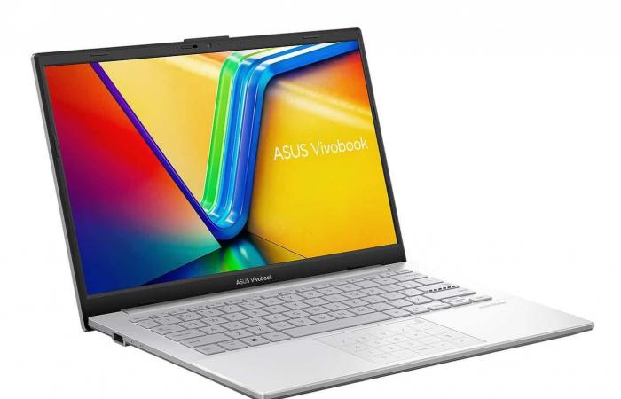 Aktion 849 € Asus VivoBook Go 14 S1404VA-EB310W, Ultrabook Silber 14″ Core 5 120U Intel vielseitig, leicht zu transportieren mit NumPad und schneller 1 TB SSD
