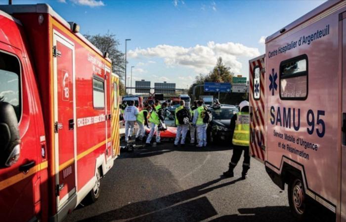 Val-d’Oise: Ein Siebzigjähriger wurde nach einem Unfall auf der A15 in kritischem Zustand ins Krankenhaus eingeliefert