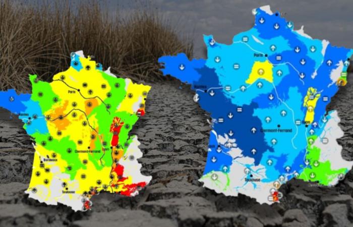 Aufgrund des Wetters hat die Grundwasserspiegelkarte nichts mit der Karte des letzten Jahres zu tun