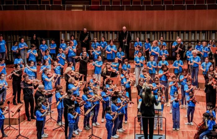 Ein wenig Nervosität und viel Freude für die Kinder des Orchesters Girondin Démos