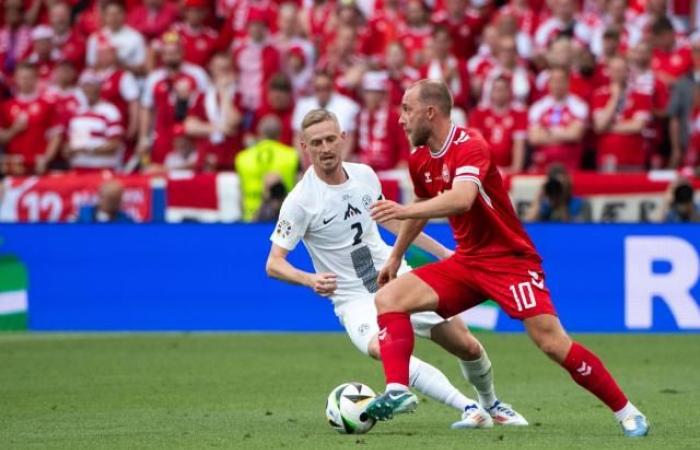 Trotz eines Tores von Christian Eriksen konnte Dänemark gegen Slowenien seinen Einzug in die EM 2024 verteidigen