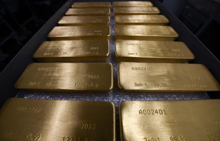Der Goldpreis ist gedämpft, da die Anleger auf weitere Zinsdaten der Federal Reserve warten.