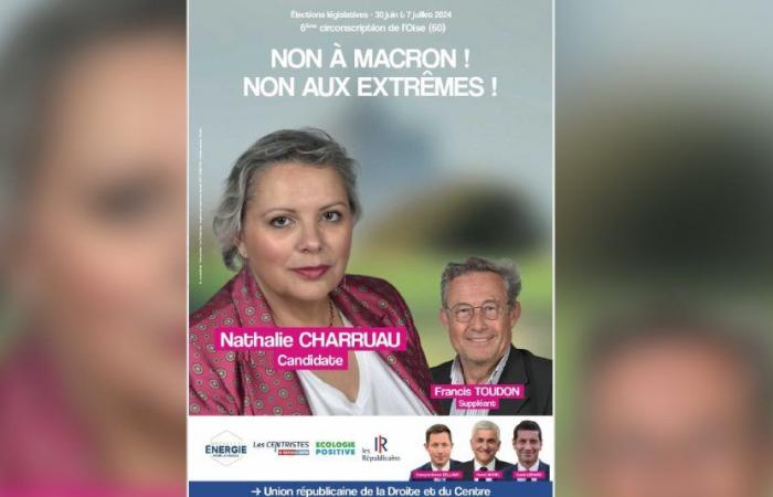Gesetzgebung. Nathalie Charruau für die Vereinigung von Rechten und Mitte in Compiègne-Noyon