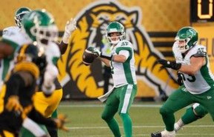 Die Saskatchewan Roughriders beeindrucken die Tiger-Cats mit einem Sieg in letzter Sekunde