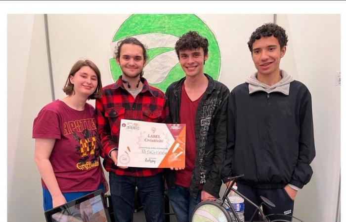 Studentenmedaillengewinner beim Mini-Enterprise-Festival in Toulouse