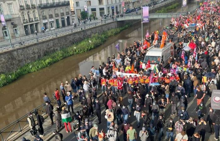 In Rennes kam es zu rund 1.500 Demonstranten gegen die extreme Rechte und einigen Zwischenfällen