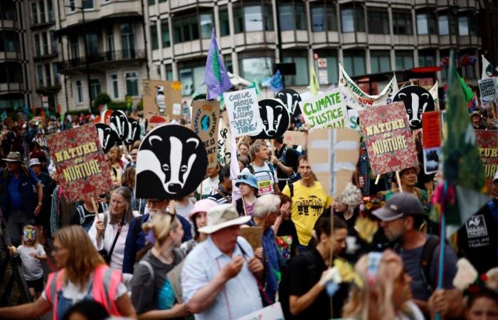 In London demonstrierten Tausende Menschen für den Schutz von Natur und Klima