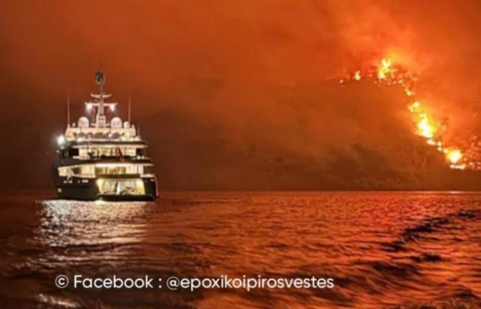 Wut in Griechenland nach Waldbrand „durch Feuerwerkskörper von einem Boot aus verursacht“