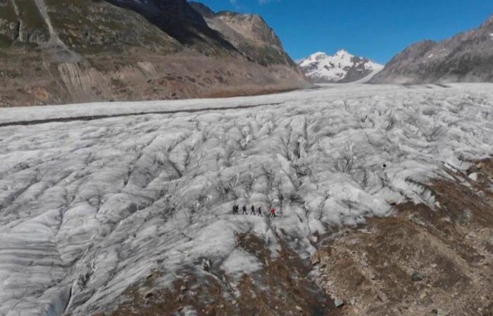 Bei den Schweizer Gletschern ist eine leichte Verbesserung zu verzeichnen