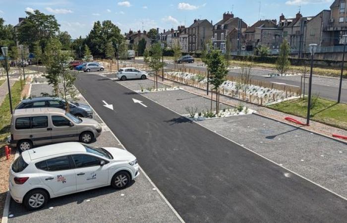 115 freie Plätze auf dem Parkplatz Verrerie, in der Nähe des SNCF-Bahnhofs Nevers