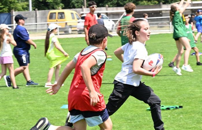 MONTCHANIN: Rugby soll eine Verbindung zwischen Schülern der 6. Klasse und denen der CM2 herstellen, die am College ankommen