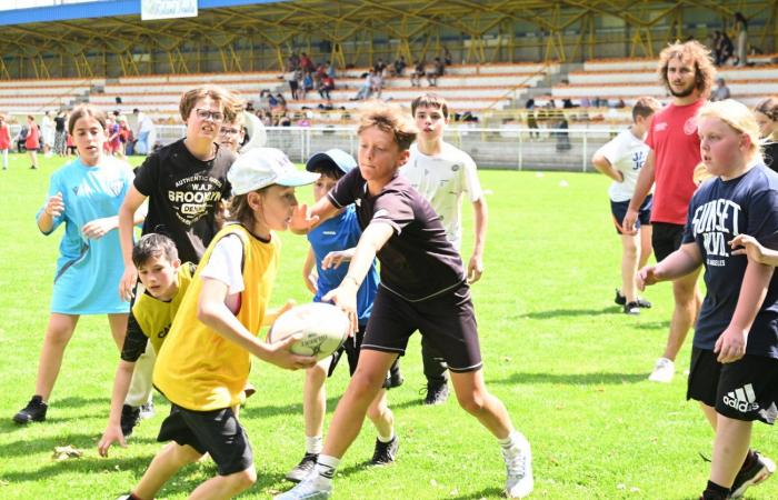 MONTCHANIN: Rugby soll eine Verbindung zwischen Schülern der 6. Klasse und denen der CM2 herstellen, die am College ankommen