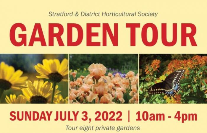 Die Stratford and District Horticulture Society veranstaltet am 7. Juli eine Führung durch den Garten