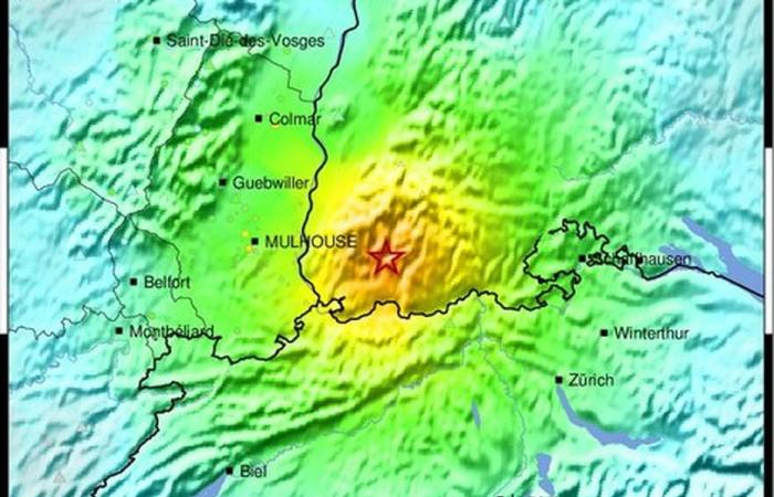 Ein Erdbeben in der Nordschweiz in Basel, Erschütterungen waren bis in die Franche-Comté zu spüren