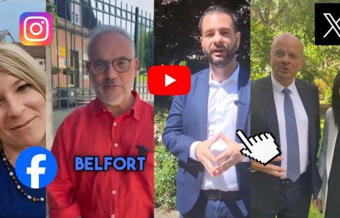 Legislative: Belfort-Kandidaten im Wahlkampf in sozialen Netzwerken