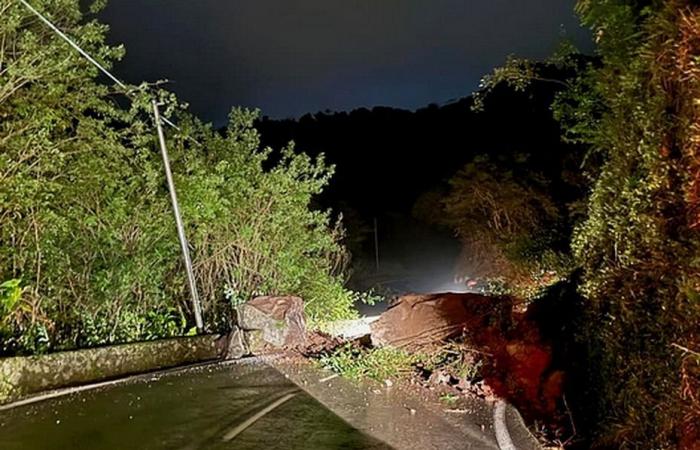 Saint-Joseph: Die Straße Hubert-Delisle (RD3) ist nach einem Erdrutsch für den Verkehr gesperrt