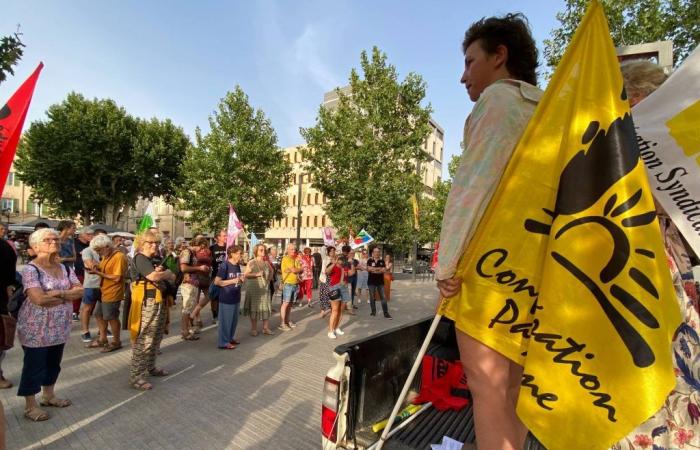 Zwei Tage vor den Parlamentswahlen mobilisieren Gewerkschaften und die Agrarwelt in Draguignan für die Neue Volksfront