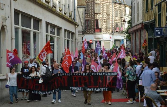 150 Menschen auf der Straße gegen die extreme Rechte in Auxerre