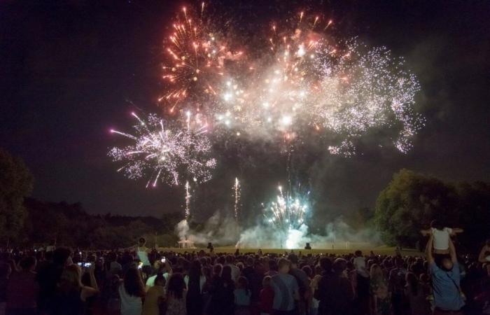 Feuerwerk und Unterhaltung in Cormeilles-en-Parisis (95) zum Nationalfeiertag 2024