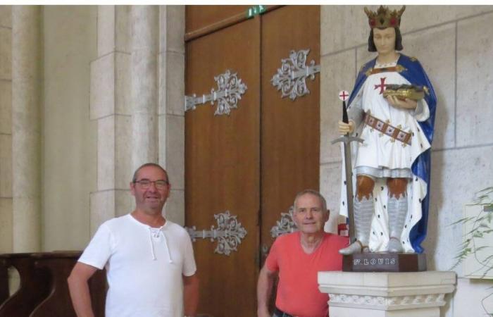 Beaupréau-en-Mauges. Er renovierte die Statue des Heiligen Ludwig