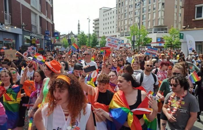 IN BILDERN – Der Amiens Pride March bringt 3.000 Menschen zusammen