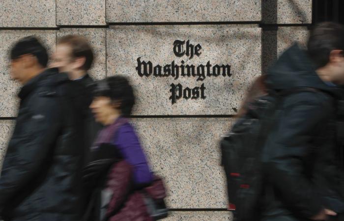 Die Washington Post zitterte an der Spitze, vor dem Hintergrund einer Modellkrise
