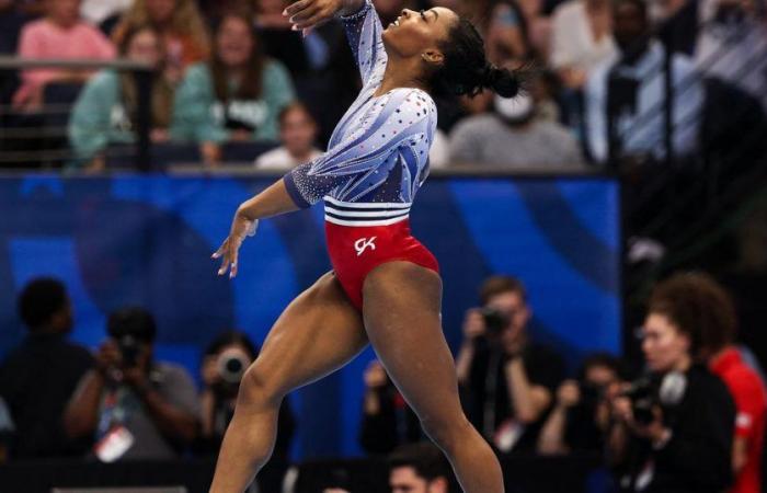 Simone Biles führt zur Halbzeit die US-Olympiaauswahl an