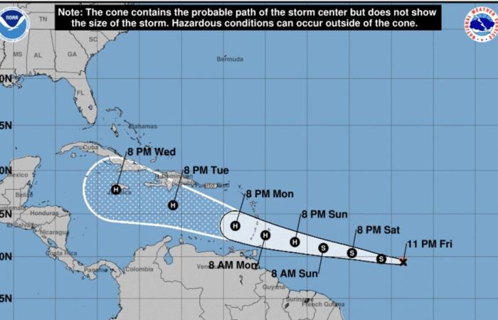 Der Tropensturm Béryl ist auf dem Weg zu den Kleinen Antillen und dürfte sich verstärken