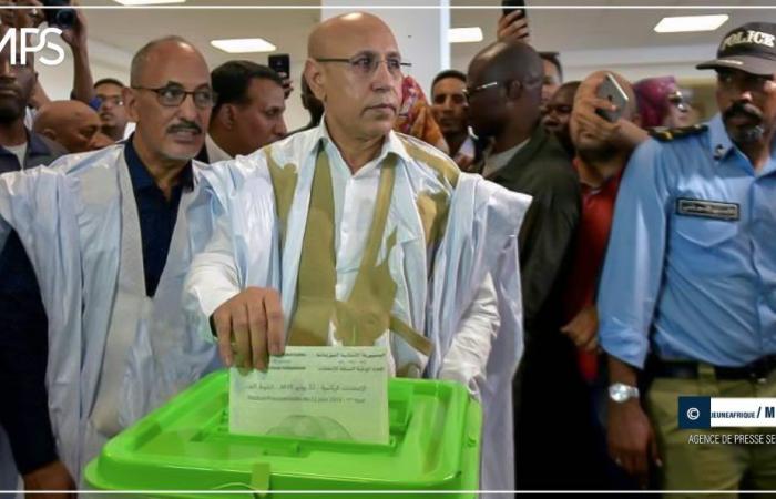 SENEGAL-MAURETANIEN-POLITIK / Präsidentschaftswahl in Mauretanien, Mohamed Ould Cheikh El Ghazouani stimmte um 10:15 Uhr in der Hauptstadt ab – senegalesische Presseagentur