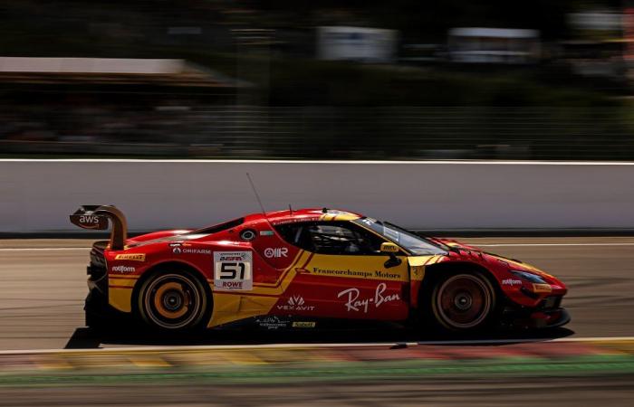 24 Stunden von Spa – Der Ferrari Nr. 51 liegt nach zwei Rennstunden in Führung