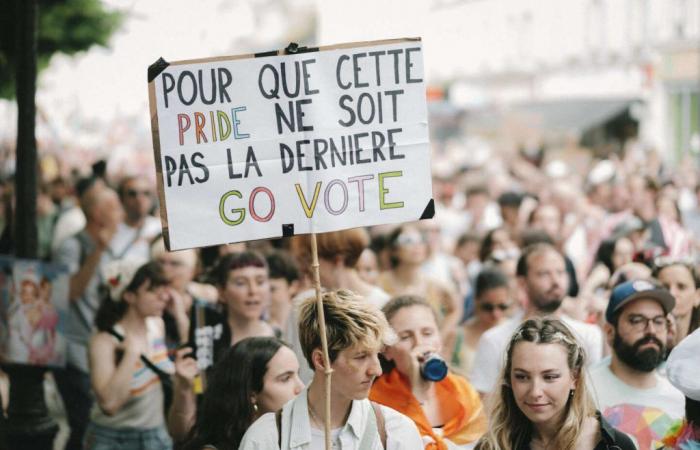 Beim Paris Pride March ist die Angst vor der extremen Rechten allgegenwärtig
