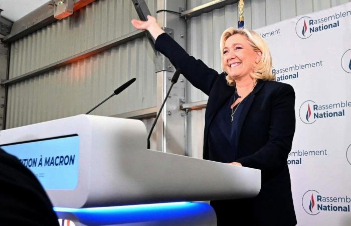 Marine Le Pen wurde im ersten Wahlgang in Pas-de-Calais wiedergewählt