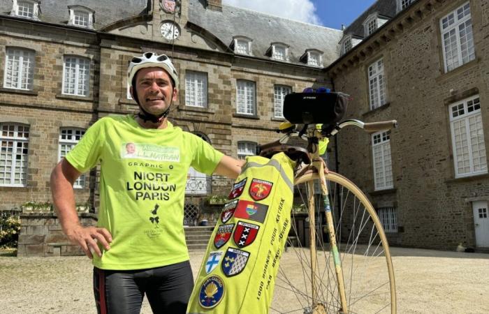 Niort, London, Paris: die verrückte Herausforderung dieses Mannes auf seinem ungewöhnlichen Fahrrad
