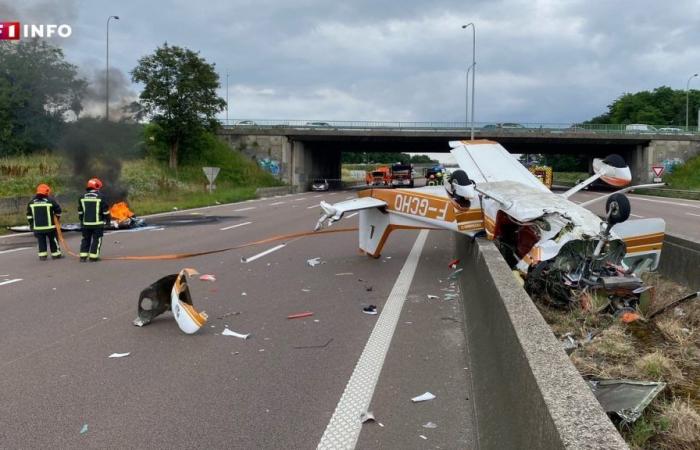 Seine-et-Marne: Drei Tote nach dem Absturz eines Passagierflugzeugs auf der Autobahn A4