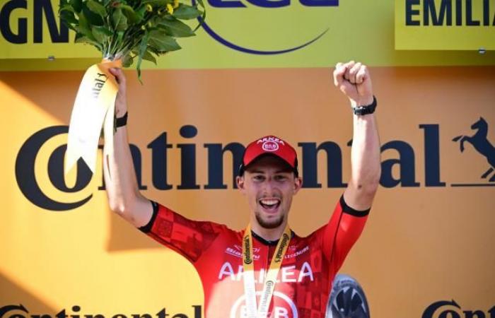 Die Wertung der 2. Etappe der Tour de France, gewonnen von Kévin Vauquelin