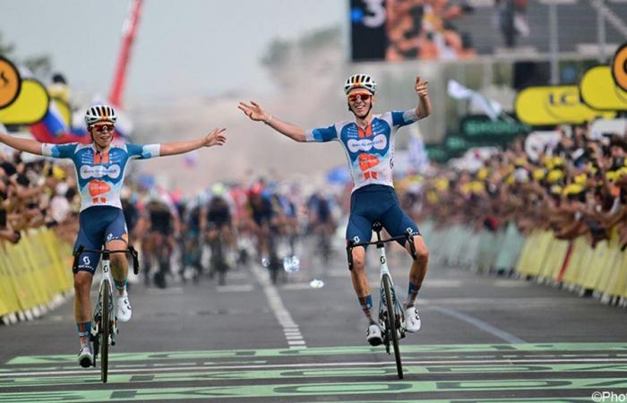 Feiert das Ziel seiner allerersten Tour-Etappe: Frank van den Broek macht (fast) seinen Traum wahr