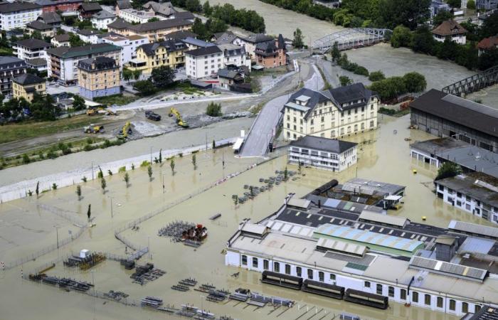 Unwetter treffen Schweiz erneut: Fluten im Wallis und Tessin