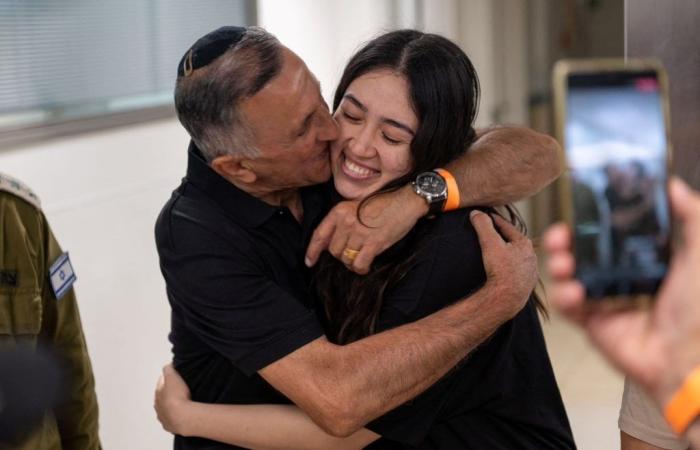 Noa Argamani, ehemalige israelische Geisel, spricht per Video