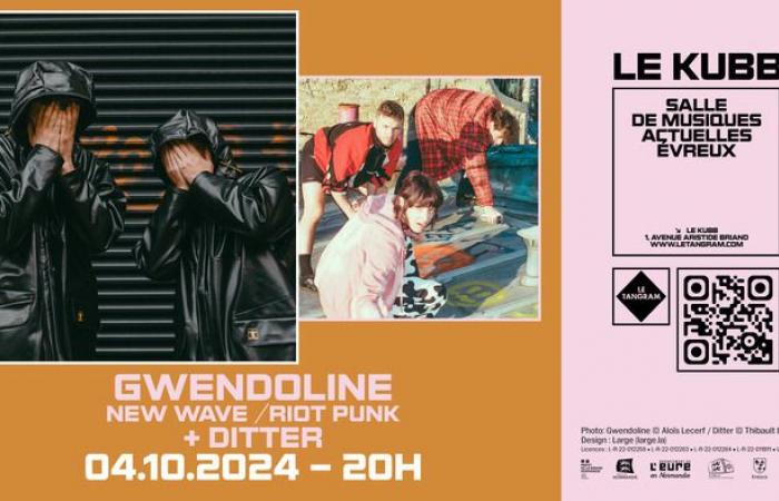 GWENDOLINE + DITTER Konzert im Kubb Évreux LE KUBB, Évreux Évreux Freitag, 4. Oktober 2024