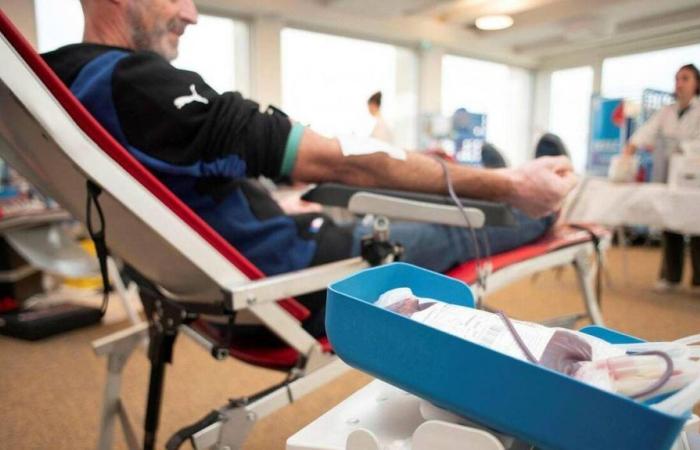 In Rennes ein Aufruf für Blutspender