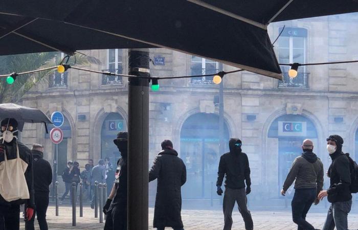 In Bordeaux werden nach der ersten Runde der Parlamentswahlen Projektile geworfen und Mülltonnen angezündet