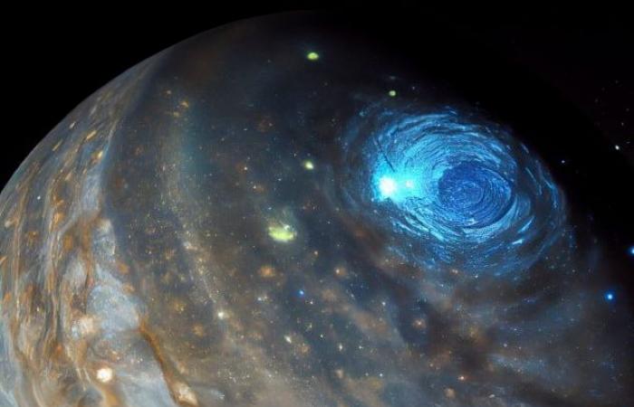 Der Einfluss der Magnetosphäre von Ganymed wurde sogar in seinem Polarlichtabdruck auf Jupiter beobachtet