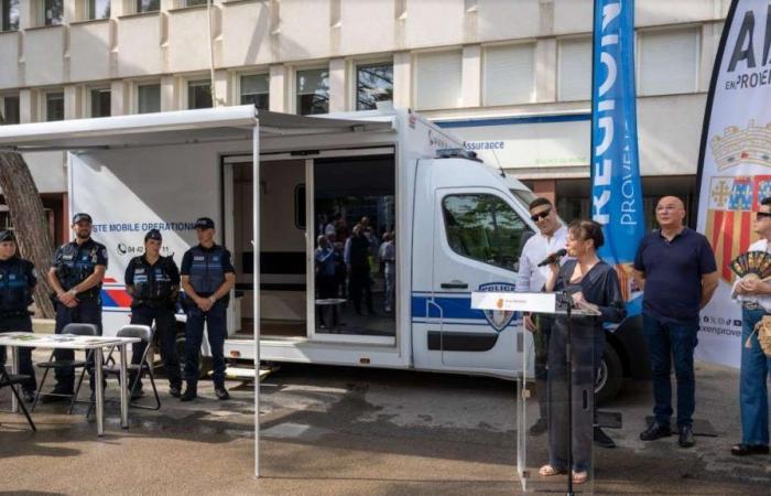 Aix-en-Provence weiht seine mobile Einsatzstation der städtischen Polizei ein