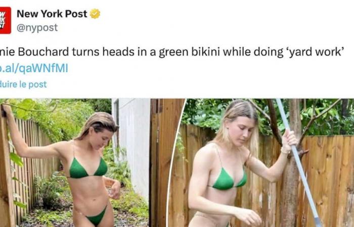 Eugenie Bouchard und ihr grüner Bikini in der „New York Post“