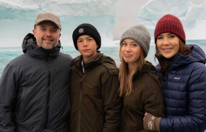Prinz Vincent und Prinzessin Josephine besuchen mit ihren Eltern Grönland