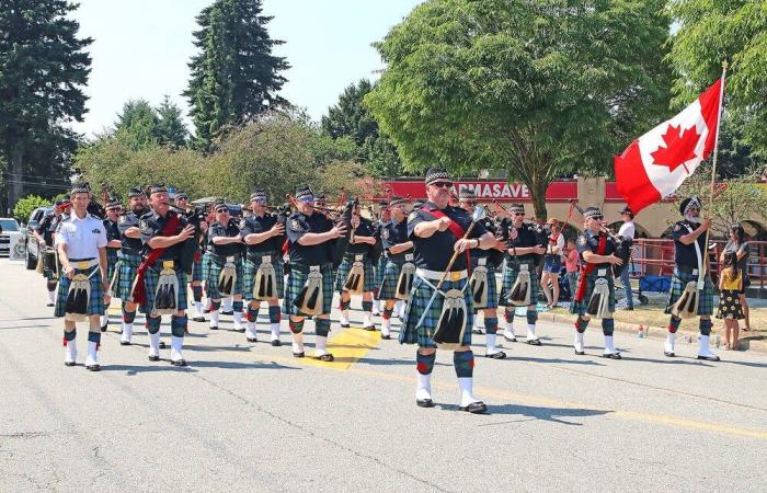Parade und Party im Park zum Canada Day in North Delta