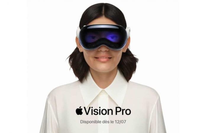 Apple Vision Pro: ein in Frankreich erhältliches Mixed-Reality-Headset