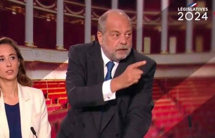 „Sie sind lächerlich, Ma’am!“ : Éric Dupond-Moretti verliert am Legislaturabend von France 2 die Beherrschung gegen Laure Lavalette (RN).
