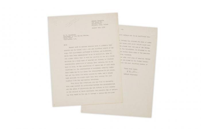 Raumanzug, Einsteins Brief über Atomwaffen…: Eine denkwürdige Auktion ist in Vorbereitung